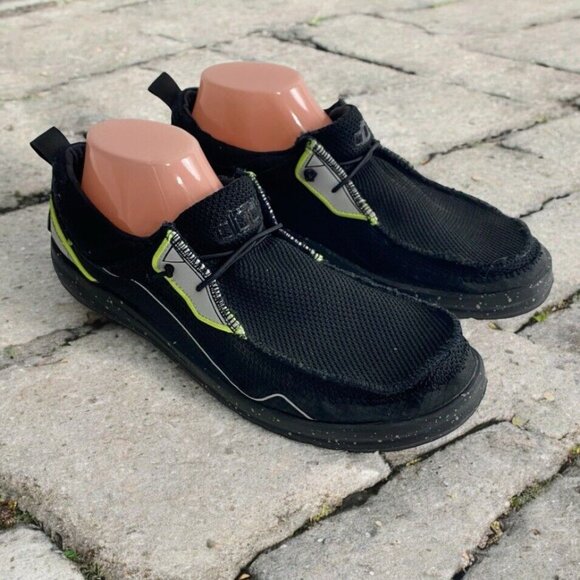 HEY DUDE Wally Storm Black Neon Mens Casual Slip On Shoes Sz 9 Hey Dude Men main image 4